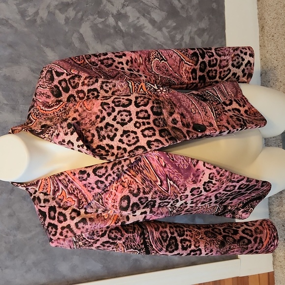 Scapa Lauren Perre Pink Multi-colored Blazer Jacket Sz MD - Picture 1 of 6